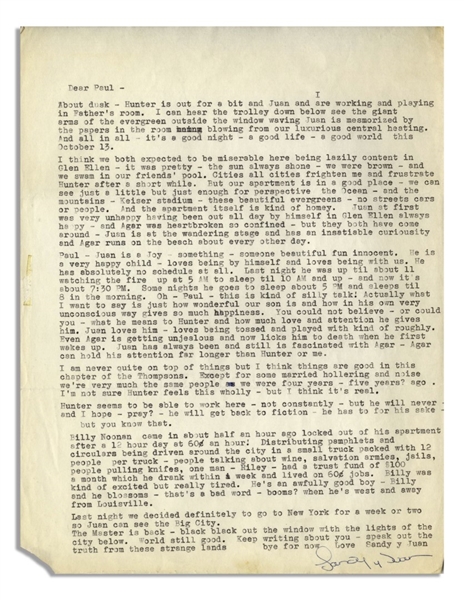Hunter Thompson Letter From 1965 While Writing About the Hell's Angels -- ''...I heard myself telling an editorial writer...that the first time I had a chance to shoot a cop, I'd probably take it...''
